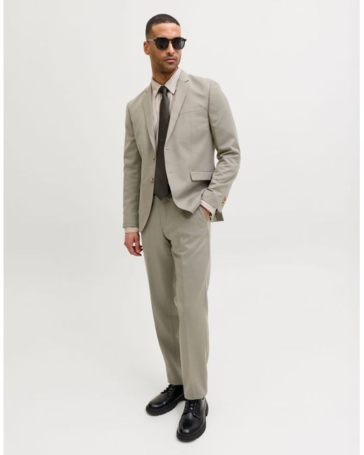 Jack & Jones Natural Dress Trousers for men