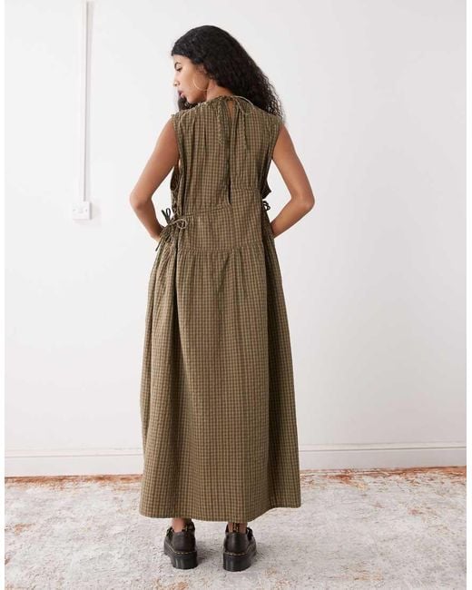 Collusion Natural Multi Channel Midi Dress