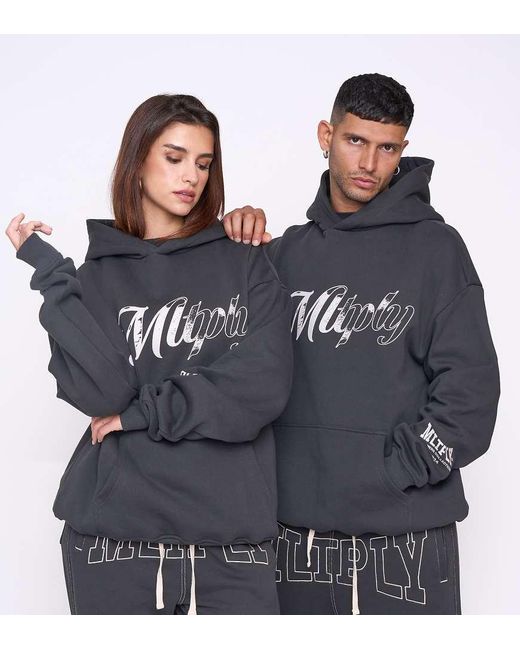 Sudadera Extragrande Con Capucha Stories De Multiply Apparel de color Black