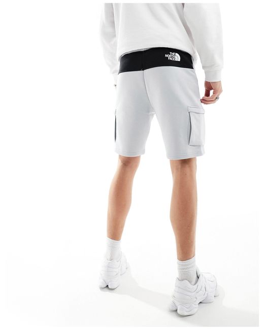 The North Face Gray Icons Cargo Jersey Shorts for men