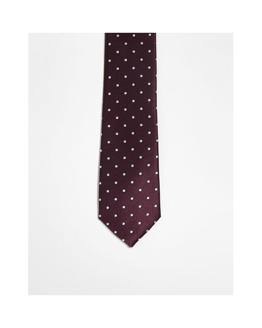 French Connection Purple Polka Dot Tie for men