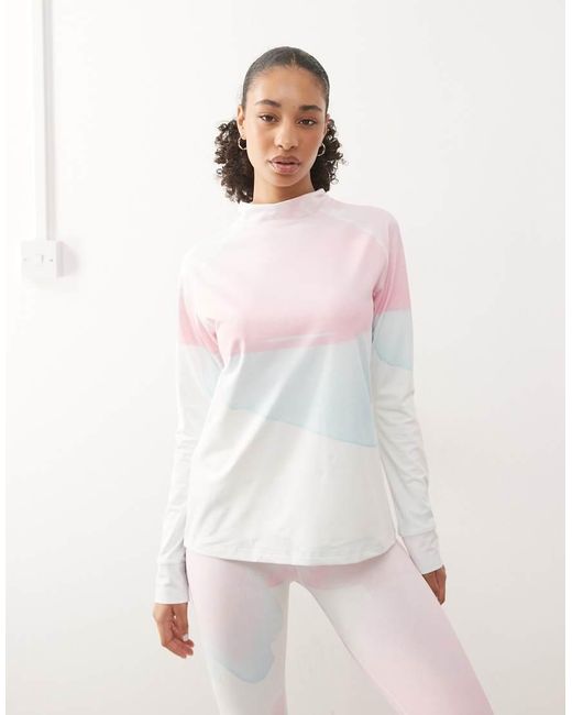 OOSC White Watercolour Baselayer Top
