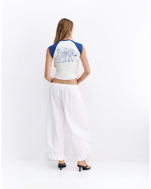 Pull&Bear White Toy Story Raglan Sleeve T-shirt