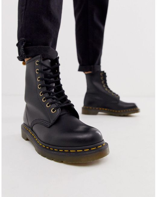 Dr. Martens Leather Vegan 1460 Classic Ankle Boots in Black | Lyst