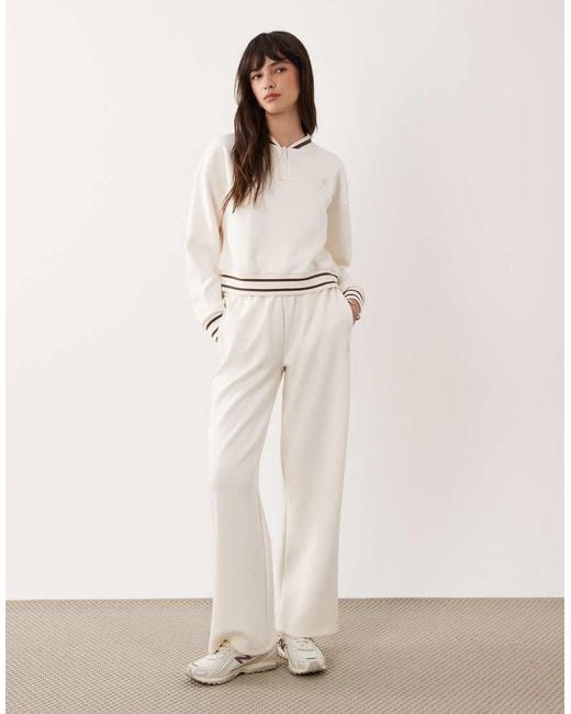 ARMANI EXCHANGE Natural 1/4 Zip Tipped Co-ord Sweatshirt