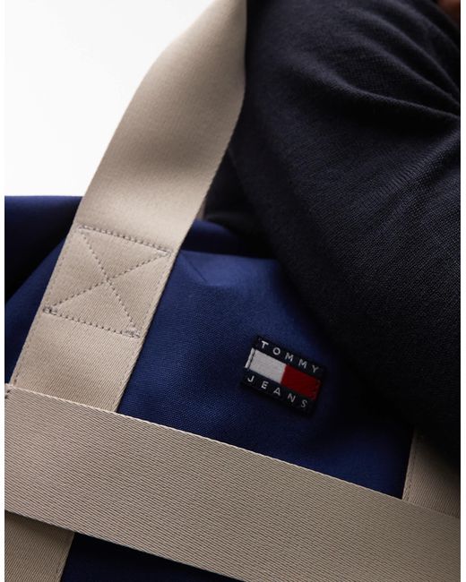 Tommy Hilfiger Blue Retro Duffle Bag for men
