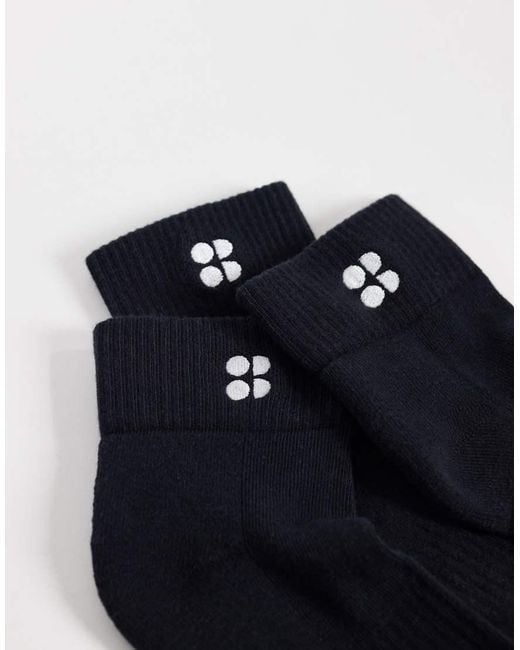 Sweaty Betty Blue Essentials 3 Pack Mini Crew Sock