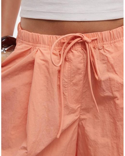 ASOS White Longline Wide Leg Shorts