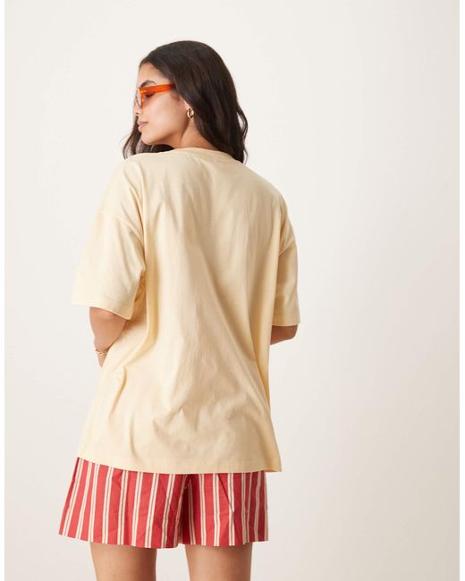 ASOS Yellow Oversized Tee With Fruit Graphic