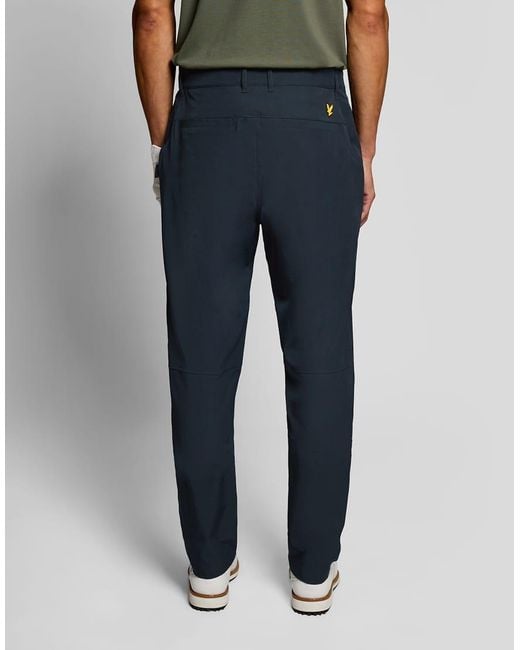 Lyle & Scott Blue Trousers Golf Chino Trouser for men