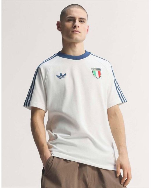 Adidas Originals White Italy Originals T-Shirt for men