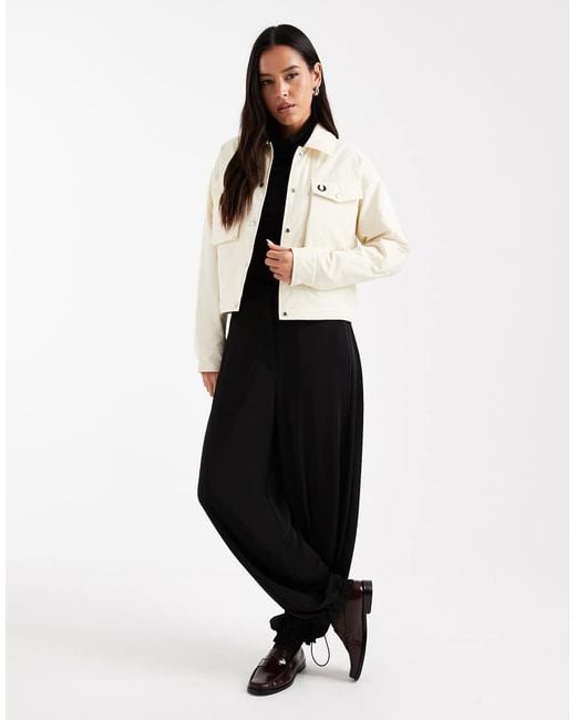 Fred Perry White Padded Overshirt