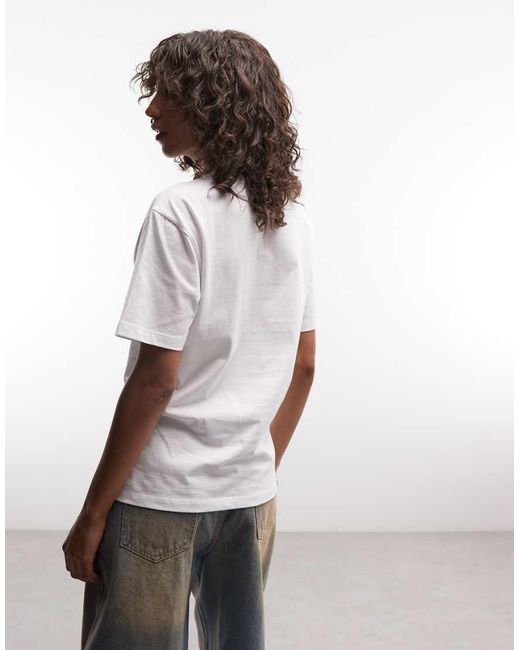 Carhartt White Small Heart Pocket T-shirt