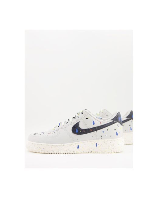 Nike Air Force 1 '07 Lv8 Bb Paint Splatter Trainers in White for Men | Lyst  Canada