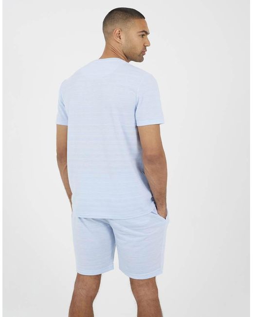 Brave Soul Blue Crew Neck T-Shirt for men