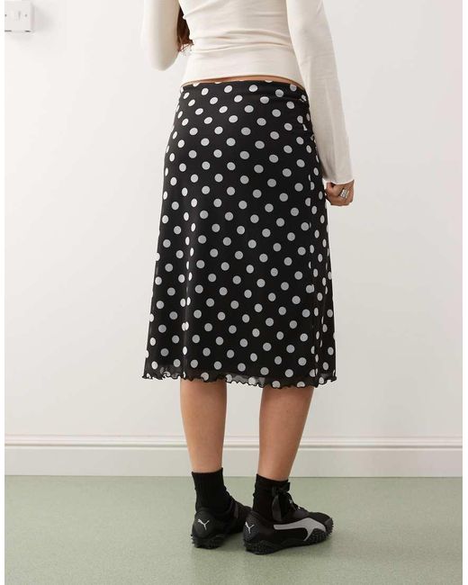 Gonna Midi di Reclaimed (vintage) in White