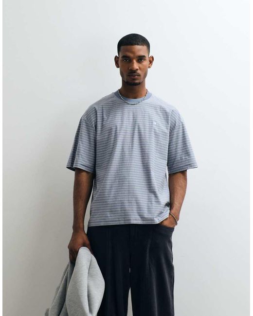 Carhartt Gray Dupree Stripe T-shirt for men