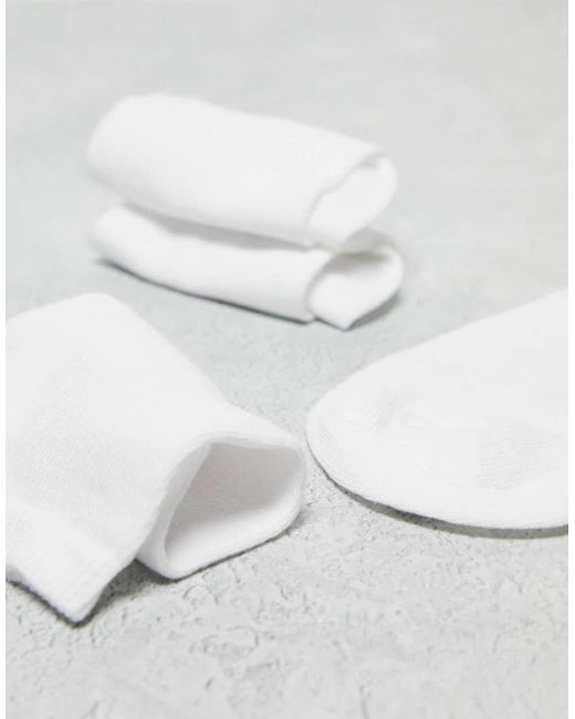 ASOS White 5 Pack Trainer Socks
