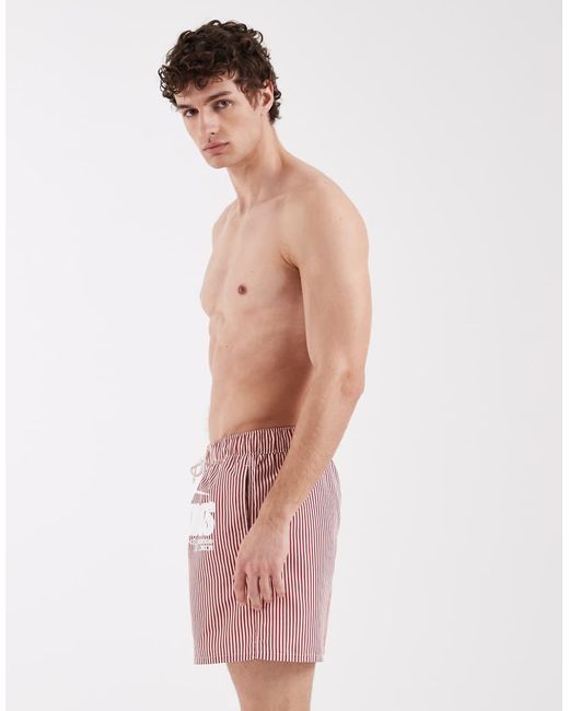 ASOS Red Swim Shorts for men