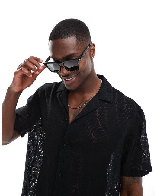 AllSaints Black Phoenix Sunglasses for men