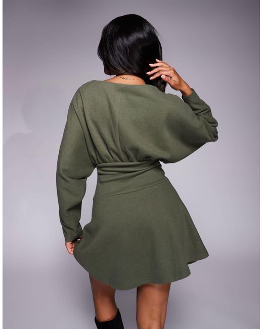 ASOS Green – superweiches blouson-minikleid