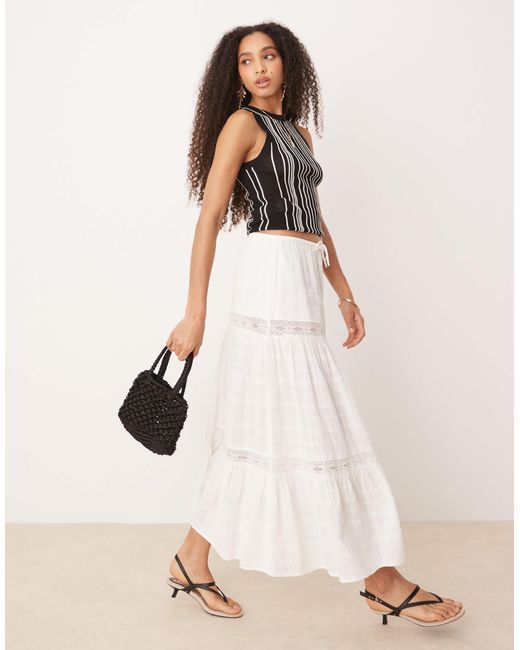 Débardeur d'ensemble ajusté en fine maille rayée Mango en coloris Black