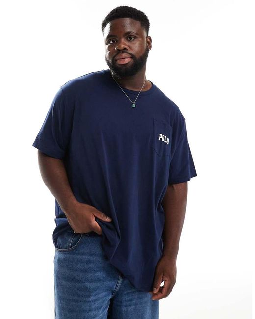 Camiseta De Corte Clásico Con Estampado De Oso Tradicional En La Espalda De Big & Tall Polo Ralph Lauren de hombre de color Blue