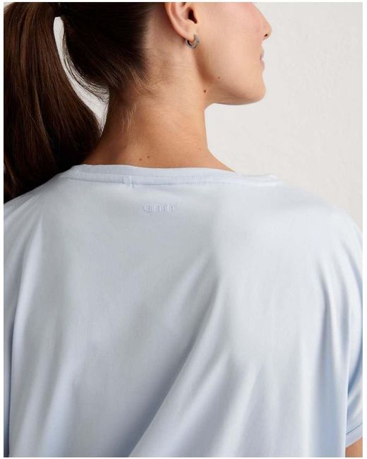Aim'n Gray Aura Soft Basic Roll Sleeve Top