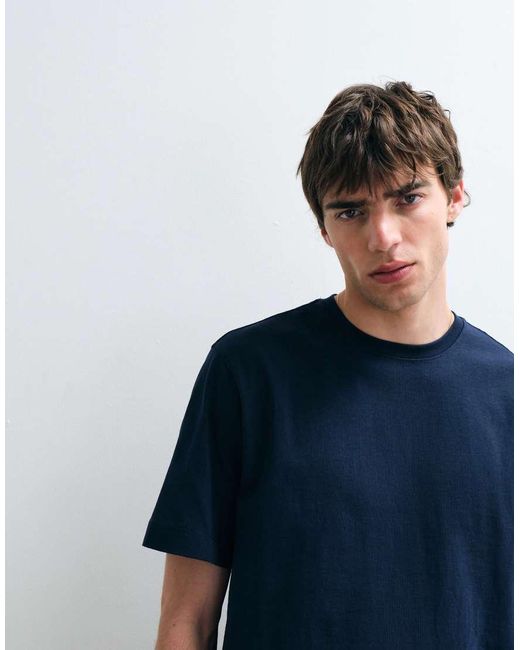 ASOS COLLECTIVE Blue Heavyweight T-shirt for men