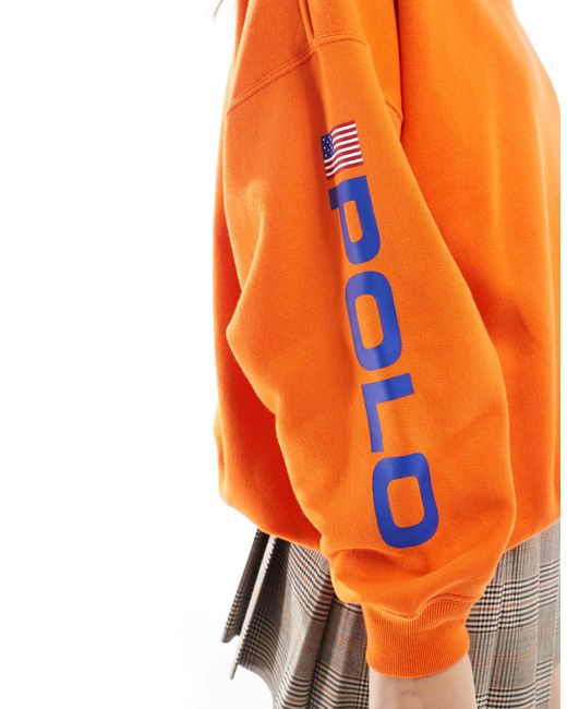 Polo Ralph Lauren Orange – oversize-sweatshirt