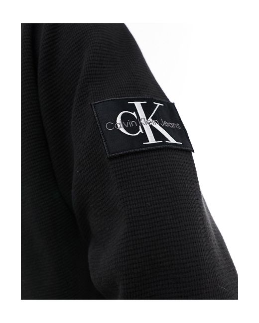 Polo negro Calvin Klein de hombre de color Black