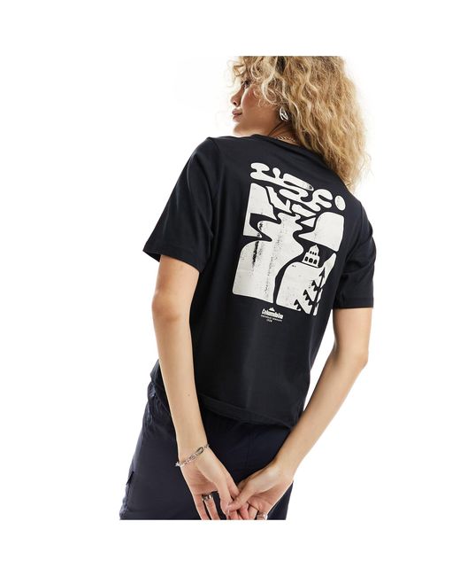 Columbia Black – north cascades – es t-shirt mit rückenaufdruck