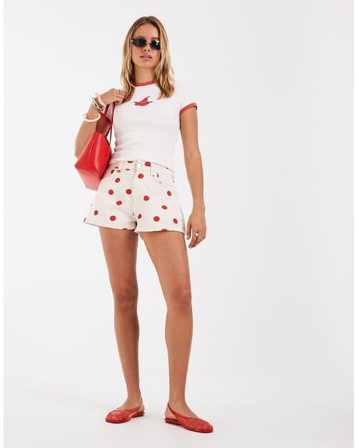 ASOS White A Line Short