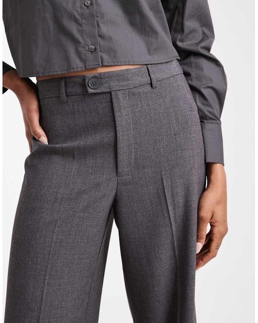 Vero Moda Blue Straight Smart Trouser With Crease Front