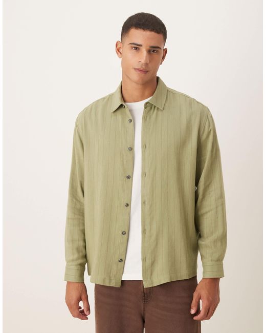 ASOS – relaxed fit hemd in Green für Herren