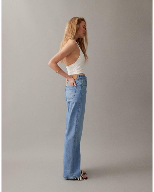 ASOS Blue Comfort Stretch Straight Leg Jeans