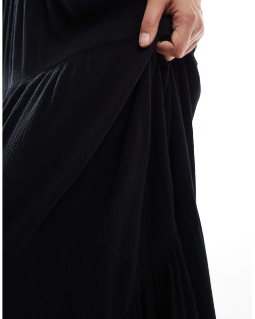 Stradivarius White Petite Boho Midi Skirt