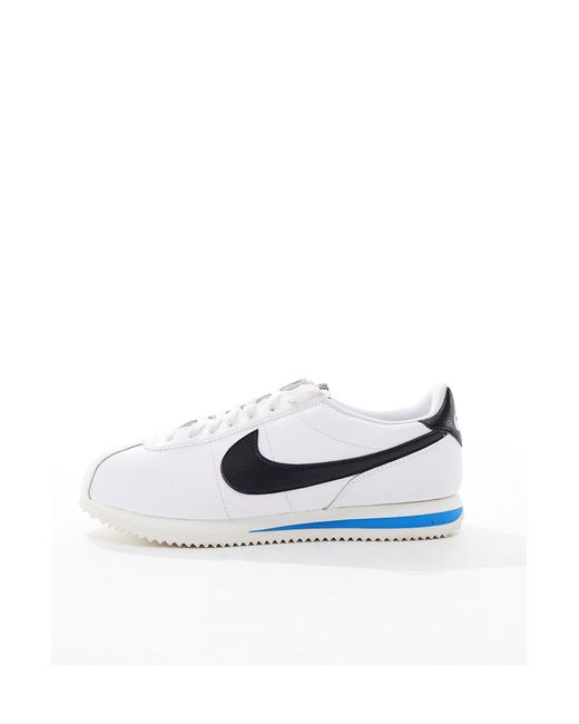 Nike Black Cortez Leather Trainers for men