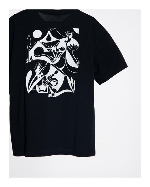 Camiseta negra con logo estampado en la espalda Nike de hombre de color  Negro | Lyst