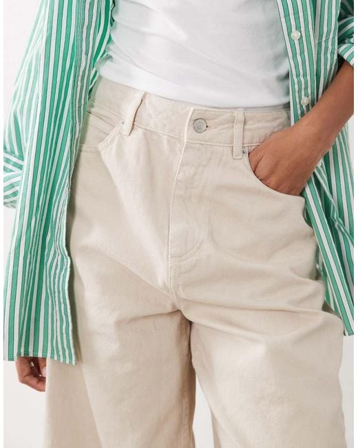 ASOS Natural baggy Bermuda Shorts