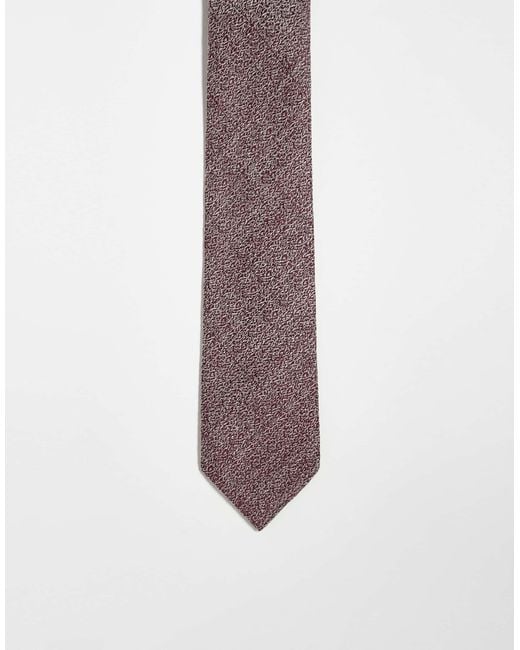 ASOS Purple Linen Tie for men