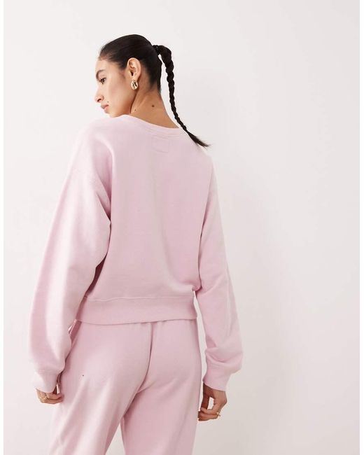 Abercrombie & Fitch Pink Ypb Crewneck Terry Sweatshirt Co-Ord