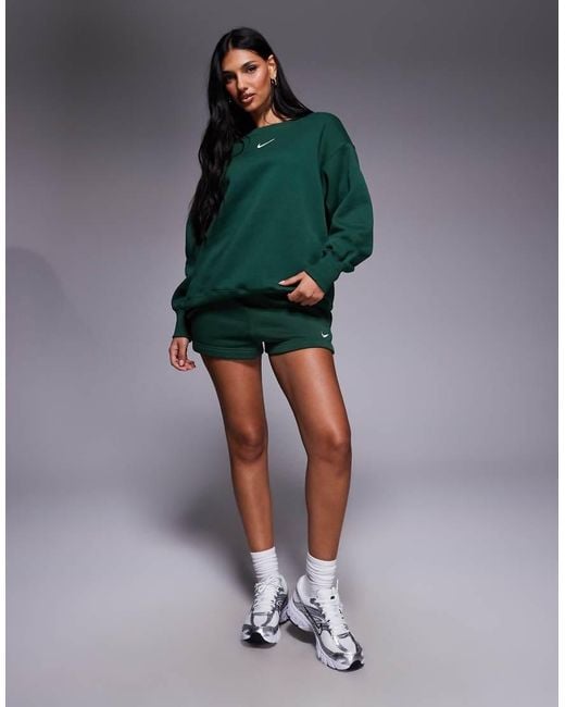 Nike Green Phoenix Fleece Oversized Sweatshirt