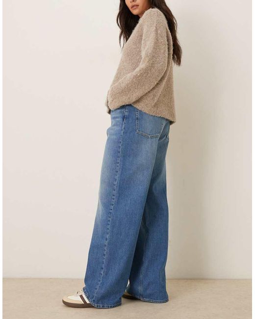 Calvin Klein Blue Low Rise baggy Jeans