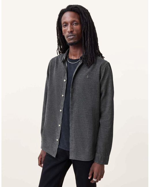 AllSaints – lorella ls – hemd in Blue für Herren