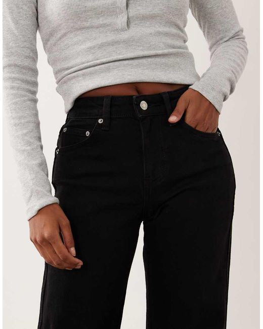 ASOS White Asos Design Petite Comfort Stretch Straight Leg Jean