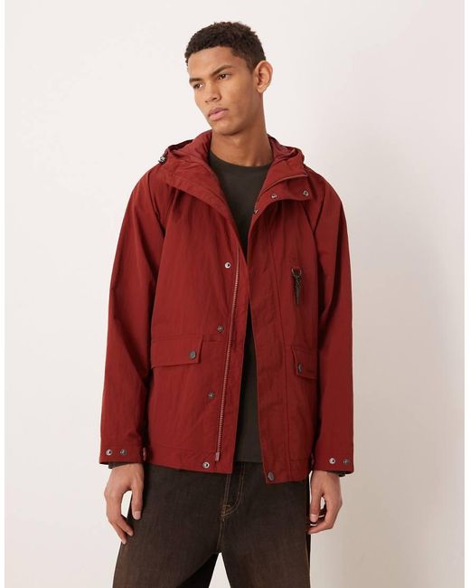 Barbour Red Showerproof Rig Jacket for men