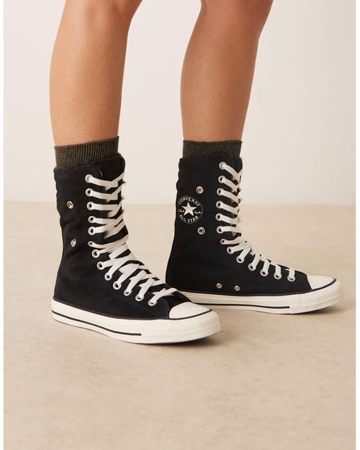 Converse Black Chuck Taylor All Star Fold Over