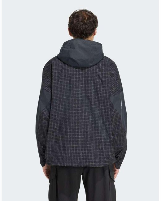 Adidas Originals Blue Terrex Xploric 2 Layer Climaproof Jacket for men