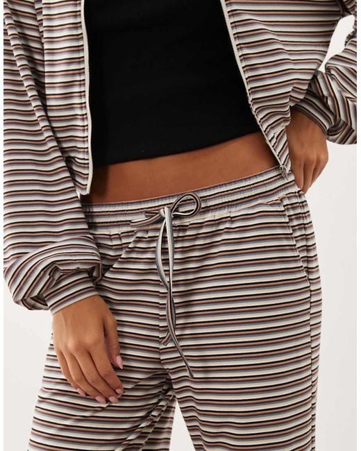 Missy Empire Natural Relaxed Drawstring Trouser Co-Ord